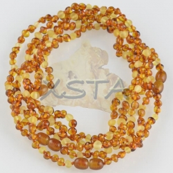 Teething necklace cognac raw yellow Teething necklace cognac raw yellow